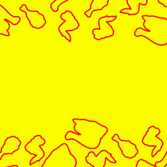 doodle fried chicken pattern background. fried chicken pattern background. food theme pattern