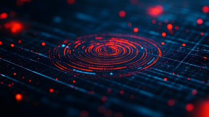 Radar technology data visualization with tracking patterns