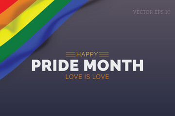 Bold Clean Love Is Love Dark Gray Poster