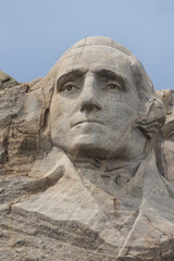 Fototapeta premium President Abraham Lincoln sculpture at Mount Rushmore National Monument, South Dakota