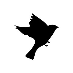 Bird clip art design on plain white transparent isolated background for card, shirt, hoodie, sweatshirt, apparel, card, tag, mug, icon, poster or badge