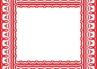  Traditional Indonesian batik for decorating a4 landscape certificate, diploma, announcement, advertisement