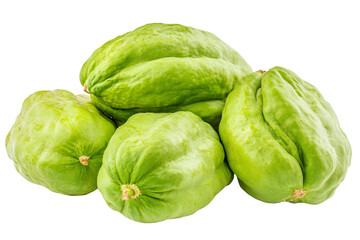 Fototapeta premium a pile of green fruit sitting on top of each other