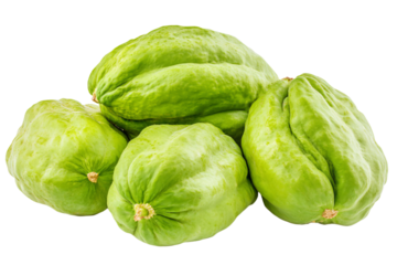 a pile of green fruit sitting on top of each other