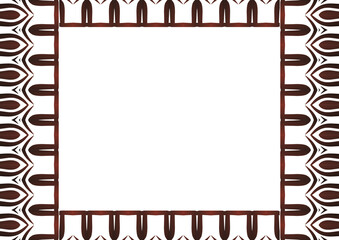  Traditional Indonesian batik for decorating a4 landscape certificate, diploma, announcement, advertisement