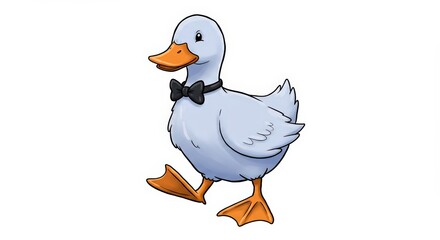 A Dapper Duck in a Bow Tie