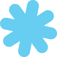 Flower clip art design on plain white transparent isolated background for card, shirt, hoodie, sweatshirt, apparel, card, tag, mug, icon, poster or badge