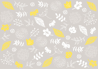 北欧風花柄パターン