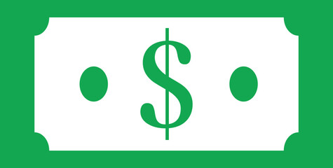 Money clip art design on plain white transparent isolated background for sign, decal, card, shirt, hoodie, sweatshirt, apparel, tag, mug, icon, poster or badge