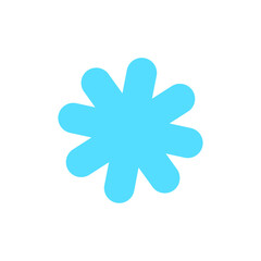 Fototapeta premium Flower clip art design on plain white transparent isolated background for card, shirt, hoodie, sweatshirt, apparel, card, tag, mug, icon, poster or badge