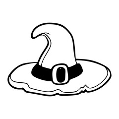Halloween witch hat clipart