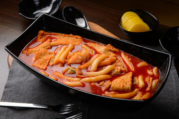 Korean food tteokbokki
