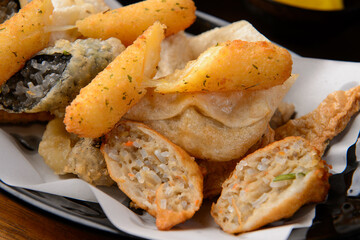 Korean snack fried foods
