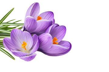 a group of purple flowers with green leaves