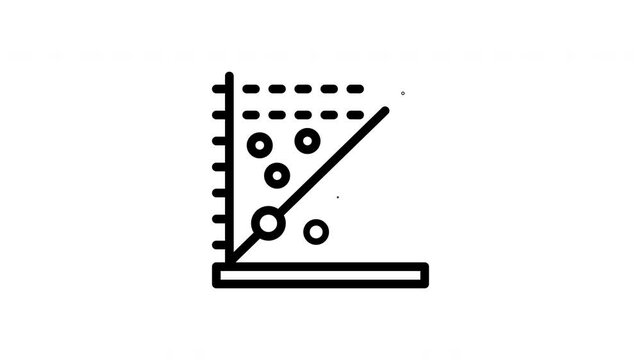 scatter plot minimalist stroke animation