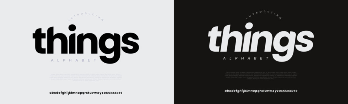 Modern clean rounded font perfect for branding, digital design, and contemporary visual identity