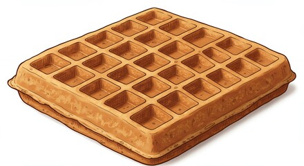 Square waffle image