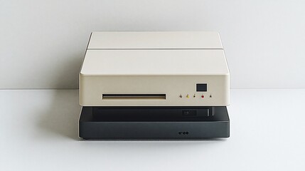 Beige vintage computer