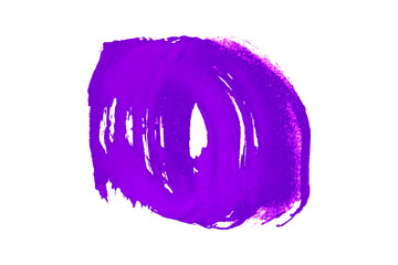 Fototapeta premium Purple watercolor background. Artistic hand paint. Isolated on transparent background. 