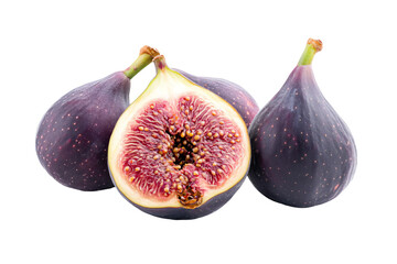 a couple of figs sitting next to each other