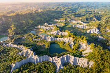 landscape of moon world in Kaohsiung, Taiwan