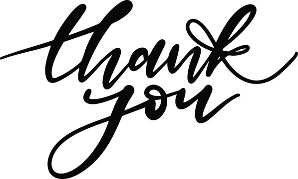 thank you, 감사합니다 캘리그라피