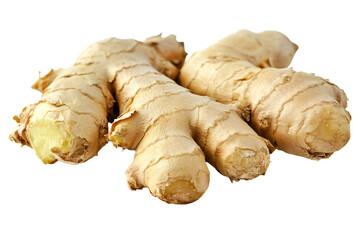 Fototapeta premium a close up of a ginger root on a white background