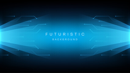 Blue Futuristic Abstract technology background Hi-tech system concept vector illustration