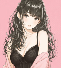 少女漫画の女性