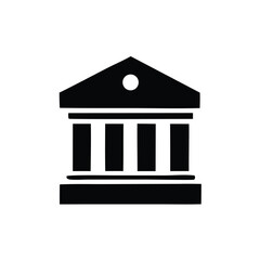 bank icon isolated on white background