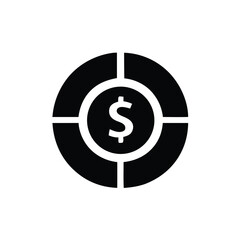 dollar symbol on a white background