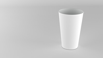 paper cup 16oz mockup 3D
