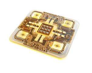 Electronic chip computer technology component