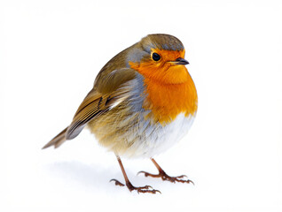 robin isolated on white