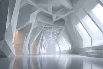 Obraz premium Geometric Light Shadow Space