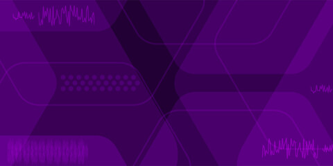 Abstract 3D background with dark purple color. Hexagonal pattern overlay shapes. Cool design. Eps10 vector illustrator
