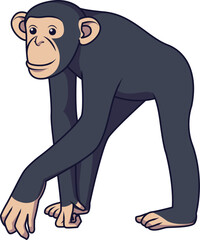 Chimpanzee Vector Illustration