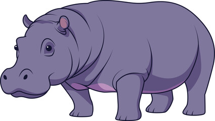 Hippopotamus Vector Illustration