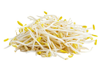 a pile of sprouts on a white surface