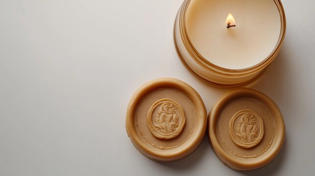 Candles and soap coasters