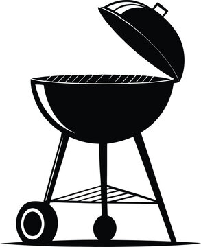 recommend clip art: Bbq and grill silhouette vector illustration