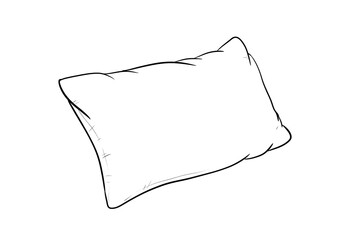 pillow digital drawing illustration isolated