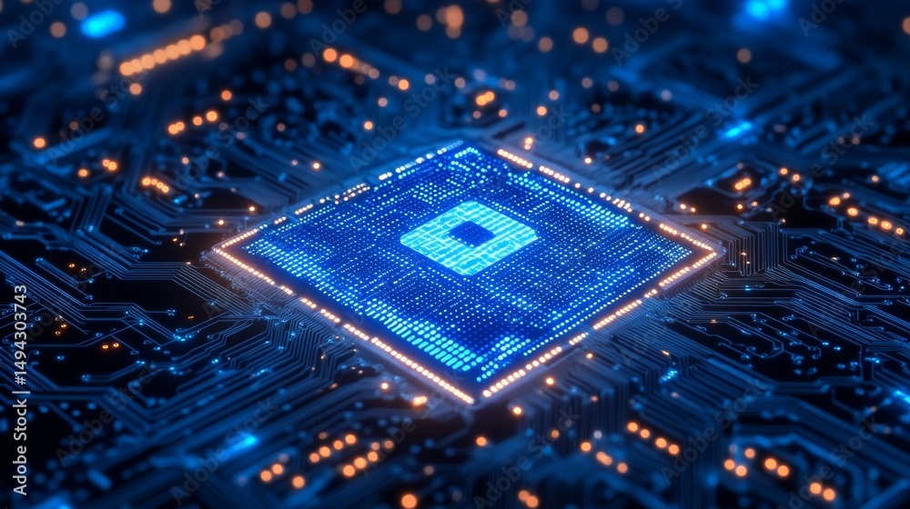 Poster advanced technology circuit board with non-volatile memory chip