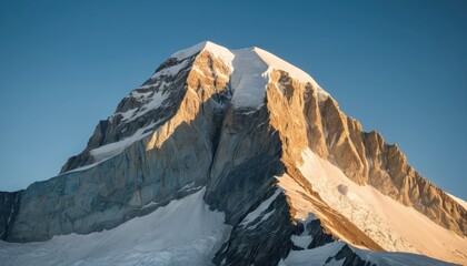 Majestic Mountain Peak at Sunrise