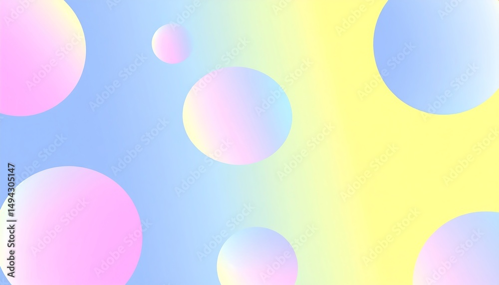 Aufkleber Abstract gradient circles on background.