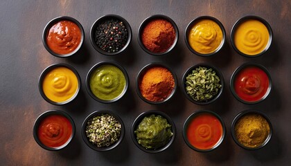 Aromatic Spices and Sauces Collection
