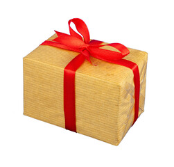 Christmas gift box isolated