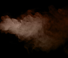 A powerful windstorm blew through the desert, kicking up a swirling mix of dust, sand, and smoke, as golden flakes of soil and dirt danced in the air like magical sparks against the dark

