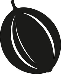 Rockmelon Glyph Black Icon
