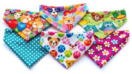 Colorful Pet Bandana with Fun Prints, pets, fabrics